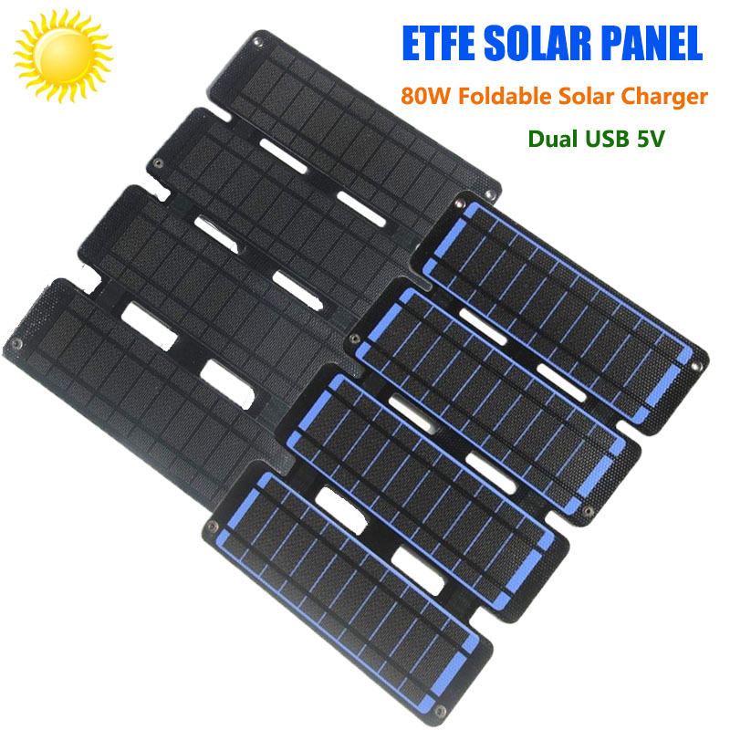 Foldable Solar Panel 80W ETFE  - огляд і ціна Solar Charger Panel Foldable
