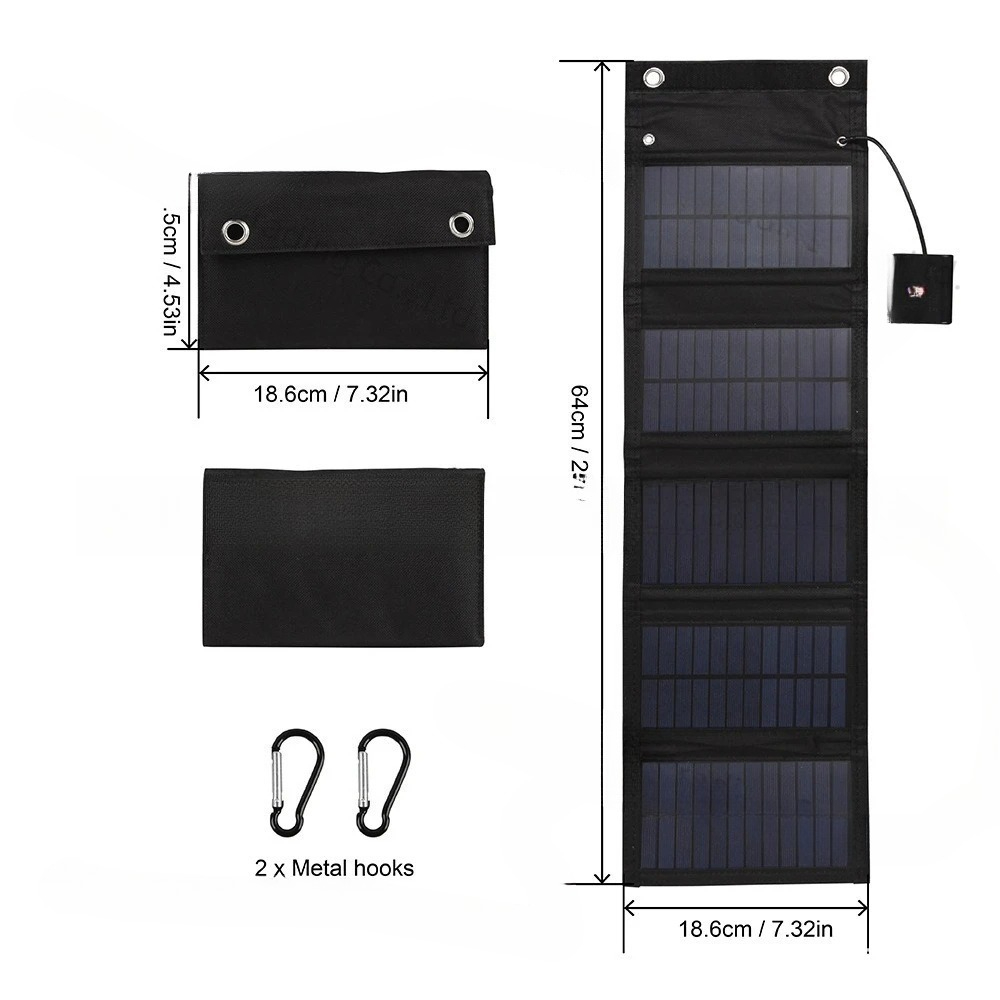 25W 5v solar folding bag water - огляд і ціна Solar Charger Panel Foldable