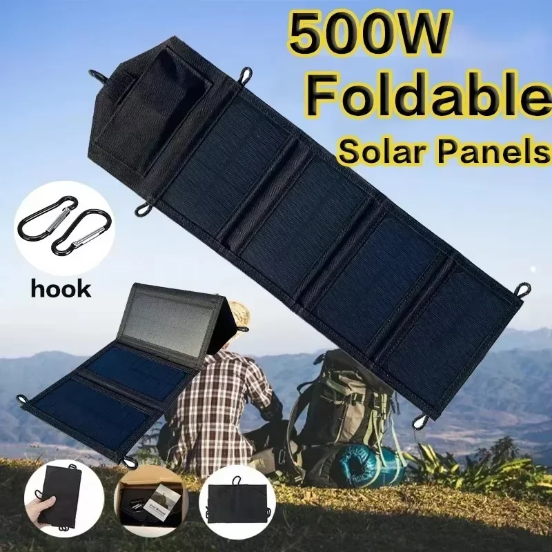500W Foldable Solar Panel 4-Pa - огляд і ціна Solar Charger Panel Foldable