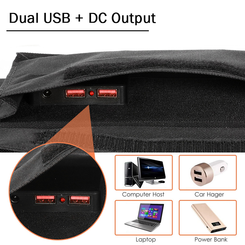 Outdoor Camping Hiking Foldabl - огляд і ціна Solar Charger Panel Foldable